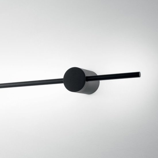 Ideal lux essence applique lineare a sezione tonda led 12w 3000k 75cm per soggiorno ottone