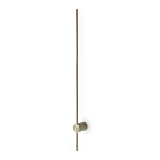 Ideal lux essence applique lineare a sezione tonda led 19w 3000k 115cm per soggiorno ottone