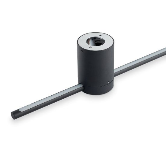 Ideal lux essence applique lineare a sezione tonda led 19w 3000k 115cm per soggiorno ottone