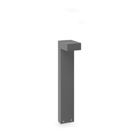Ideal lux sirio lampione da giardino led 13w 3000k h60cm moderno antracite ip65