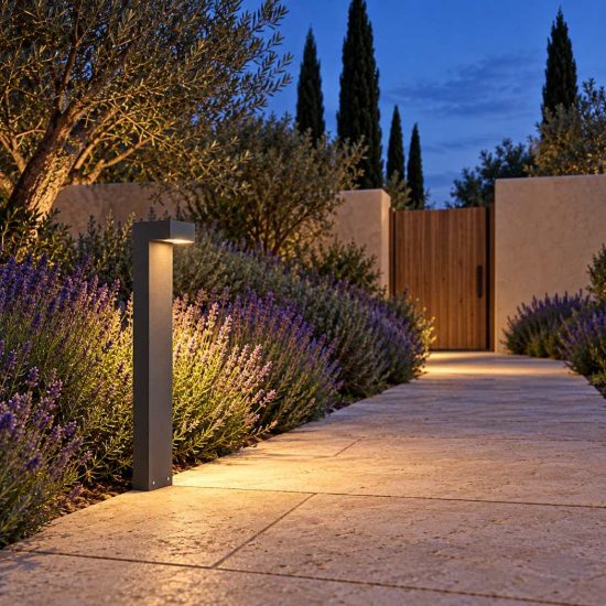Ideal lux sirio lampione da giardino led 13w 3000k h80cm moderno antracite ip65