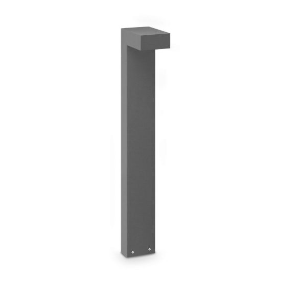 Ideal lux sirio lampione da giardino led 13w 3000k h80cm moderno antracite ip65