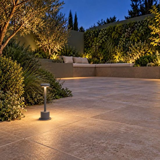 Ideal lux toffee lampioncino da giardino led 8w 3000k d8cm h25cm moderno antracite ip65