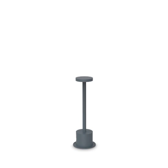Ideal lux toffee lampioncino da giardino led 8w 3000k d8cm h25cm moderno antracite ip65
