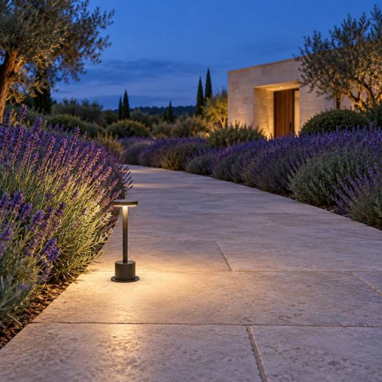 Ideal lux toffee lampioncino da giardino led 8w 3000k d8cm h25cm moderno nero ip65