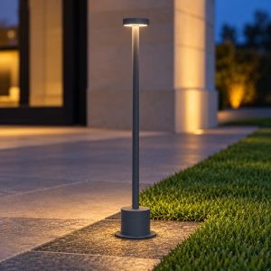 Ideal lux toffee lampioncino da giardino led 8w 3000k d8cm h50cm moderno antracite ip65