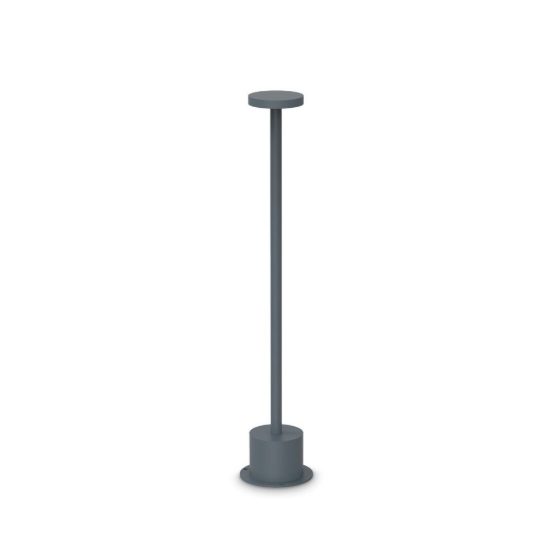 Ideal lux toffee lampioncino da giardino led 8w 3000k d8cm h50cm moderno antracite ip65