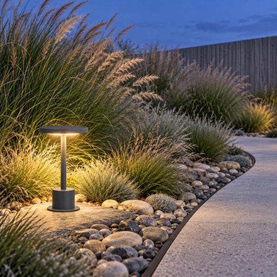 Ideal lux toffee lampioncino da giardino led 11w 3000k d16cm h25cm moderno antracite ip65