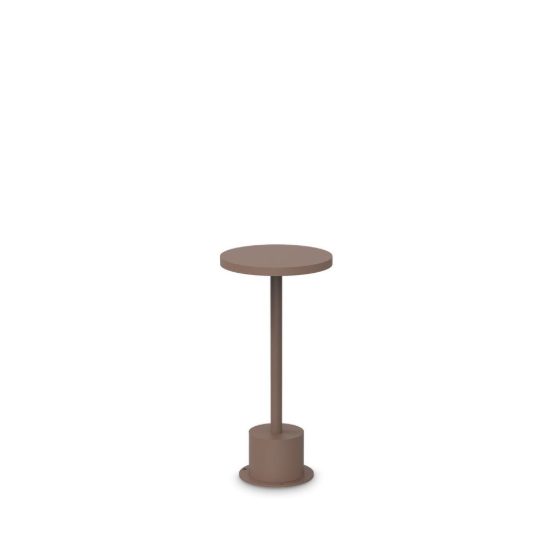 Ideal lux toffee lampioncino da giardino led 11w 3000k d16cm h25cm moderno caffè ip65
