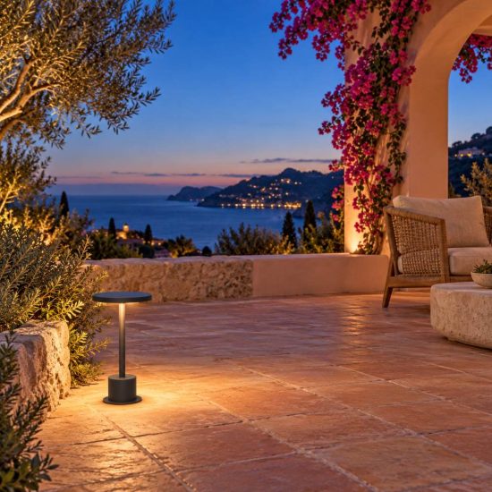 Ideal lux toffee lampioncino da giardino led 11w 3000k d16cm h25cm moderno nero ip65
