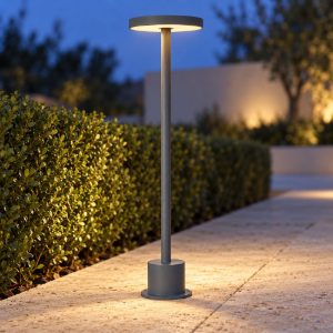 Ideal lux toffee lampioncino da giardino led 11w 3000k d16cm h50cm moderno antracite ip65