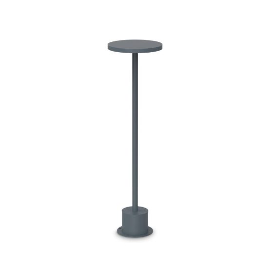Ideal lux toffee lampioncino da giardino led 11w 3000k d16cm h50cm moderno antracite ip65