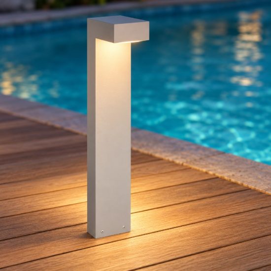 Ideal lux sirio lampione da giardino led 13w 3000k h60cm moderno grigio ip65