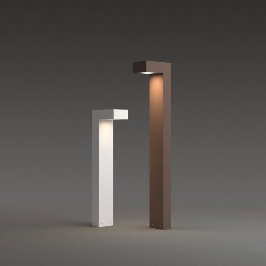 Ideal lux sirio lampione da giardino led 13w 3000k h80cm moderno nero ip65