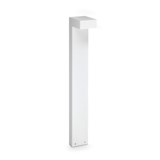 Ideal lux sirio lampione da giardino led 13w 3000k h80cm moderno bianco ip65