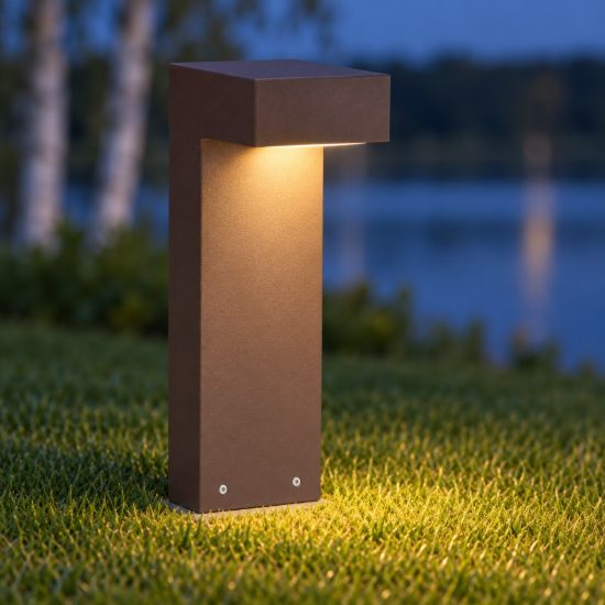 Ideal lux sirio lampioncino da giardino gx53 h30cm moderno caffè ip65