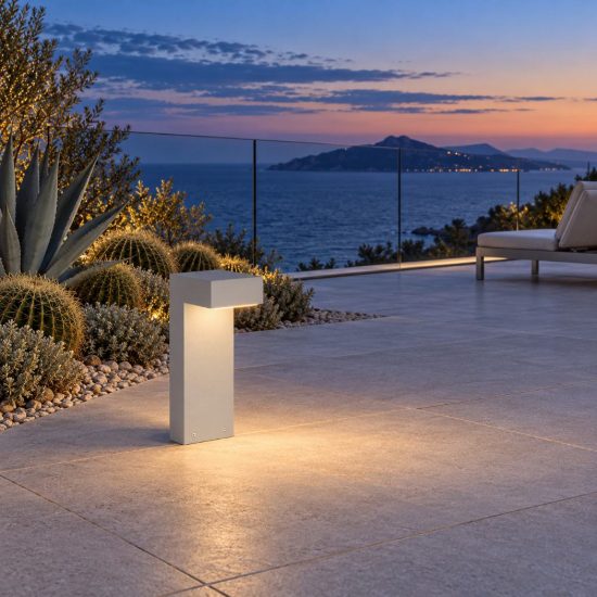 Ideal lux sirio lampioncino da giardino gx53 h30cm moderno grigio ip65