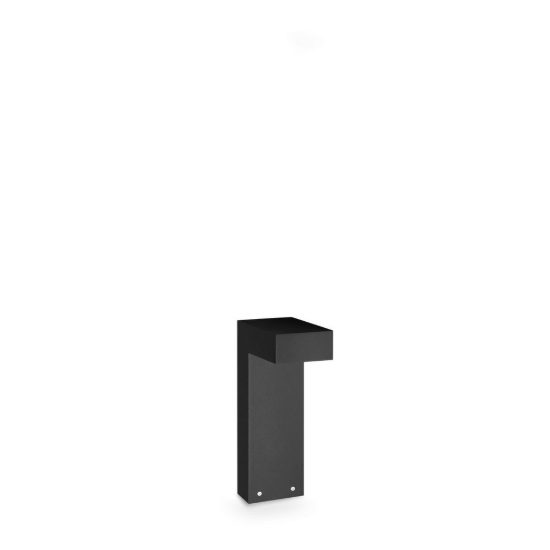 Ideal lux sirio lampioncino da giardino gx53 h30cm moderno nero ip65