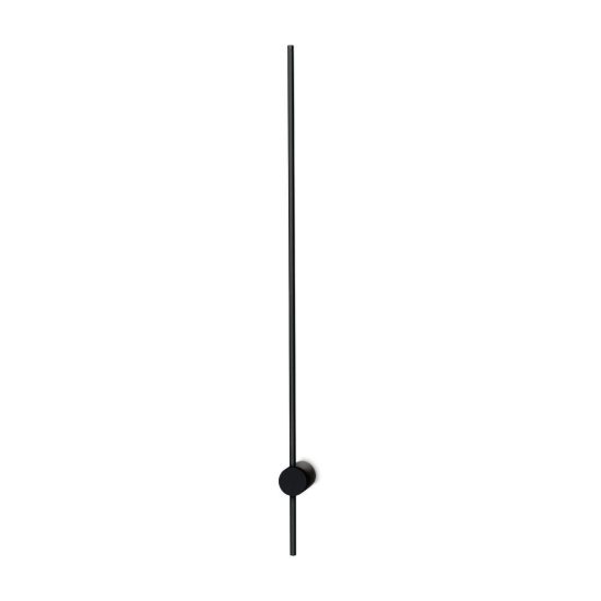 Ideal lux essence applique lineare a sezione tonda led 19w 4000k 115cm per soggiorno moderna nera