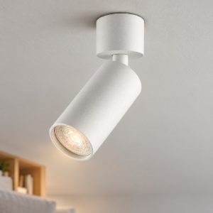 Ideal lux dynamite faretto da soffitto cilindrico mini orientabile gu10 per soggiorno bianco