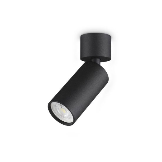 Ideal lux dynamite faretto da soffitto cilindrico mini orientabile gu10 per soggiorno nero