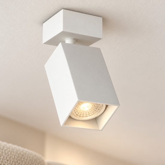 Ideal lux dynamite faretto da soffitto a sezione quadrata orientabile gu10 per soggiorno bianco