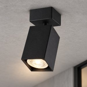 Ideal lux dynamite faretto da soffitto a sezione quadrata orientabile gu10 per soggiorno nero