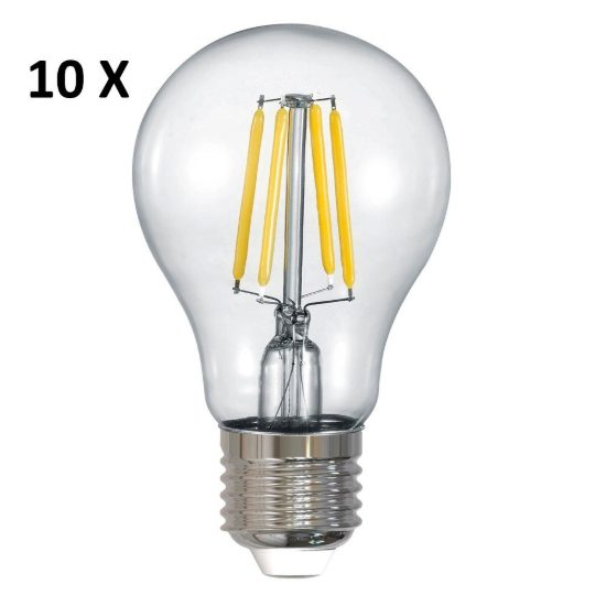 Lampadina e27 led 7w 2700k dimmerabile confezione 10 pezzi