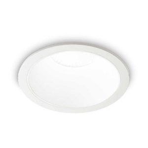 Ideal lux game trim round faretto da incasso per cartongesso a led 11w 3000k bianco rotondo