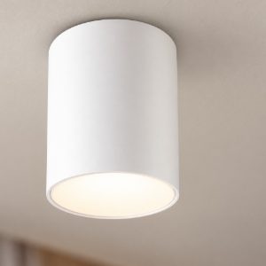 Ideal lux nitro faretto da soffitto cilindrico led 10w 3000k per corridoio bianco