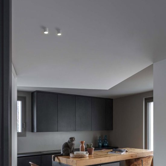 Ideal lux nitro faretto da soffitto squadrato led 15w 3000k per cucina bianco