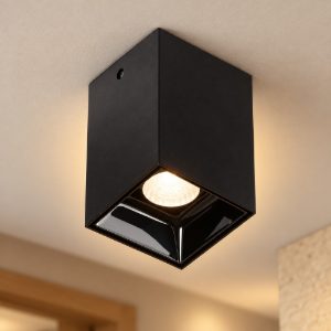 Ideal lux nitro faretto da soffitto squadrato led 10w 3000k per ingresso nero