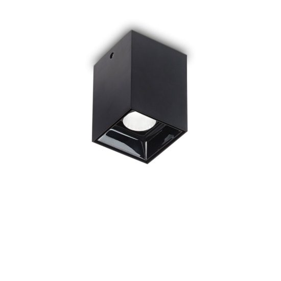 Ideal lux nitro faretto da soffitto squadrato led 10w 3000k per ingresso nero