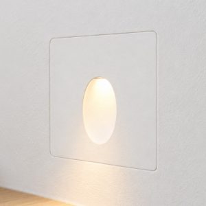 Ideal lux walky-3 fi segnapasso led 1w 3000k 220-240v di gesso bianco da incasso