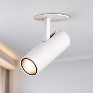Ideal lux play fi faretto da incasso cilindro bianco orientabile led 7w 3000k