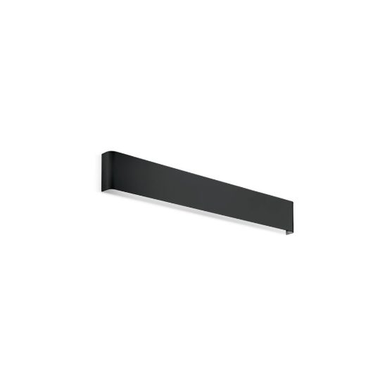 Ideal lux delta applique rettangolare led 19,5w 3000k 61cm per soggiorno moderna nera