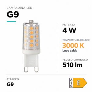 Lampadina led g9 4w 3000k ideal lux