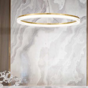 Crown sp d60 lampadario particolare tondo led 31w 3000k ottone ideal lux