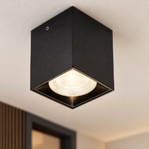 Ideal lux nitro faretto da soffitto squadrato led 5w 3000k dimmerabile per corridoio nero