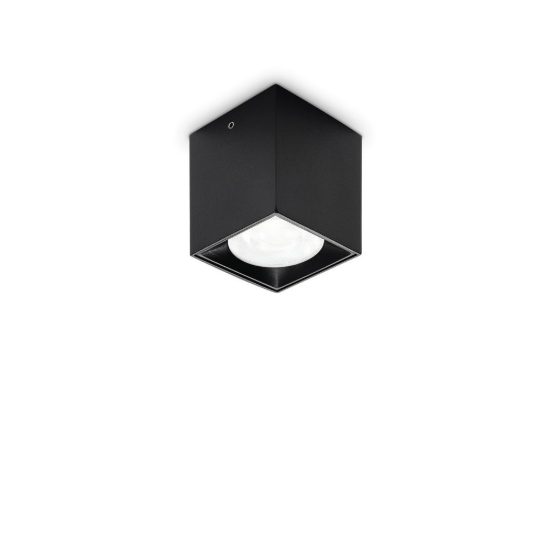 Ideal lux nitro faretto da soffitto squadrato led 5w 3000k dimmerabile per corridoio nero