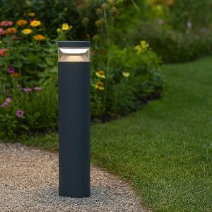 Boeing pt h070 ideal lux lampione per viale esterno antracite ip65 led 14w 3000k