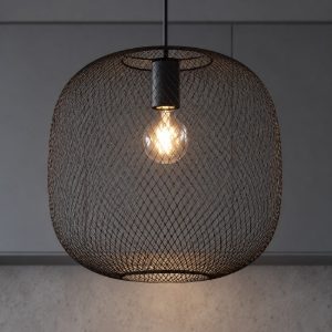Net sp1 d34 lampadario da cucina moderna nero ideal lux