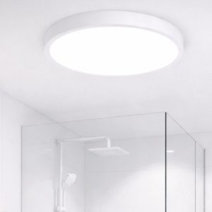 Ideal lux ray pl d60 plafoniera da bagno led 44w 4000k bianca ip44