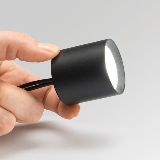 Ideal lux nitro faretto da soffitto cilindrico led 4w 2700k dimmerabile per corridoio bianco