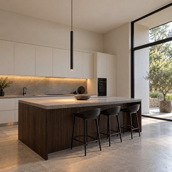 Ideal lux look lampada a sospensione cilindrica gu10 70cm ø6 per cucina nera