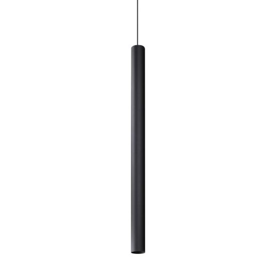 Ideal lux look lampada a sospensione cilindrica gu10 100cm per cucina nera