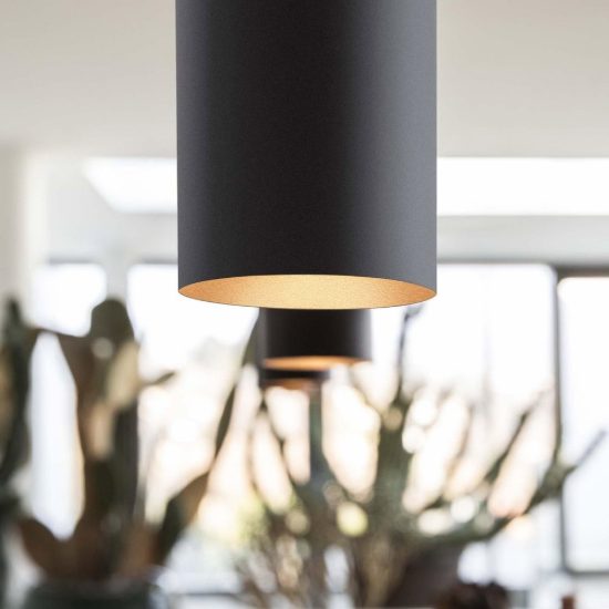 Ideal lux look lampada a sospensione cilindrica gu10 40cm per cucina alabastro
