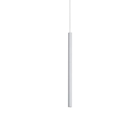Ideal lux look lampada a sospensione a sezione quadrata led 3,5w 3000k 40cm per cucina bianca