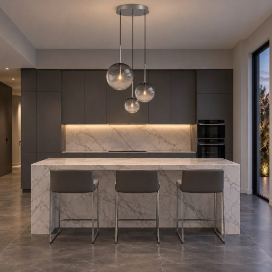 Ideal lux equinoxe lampadario con 3 pendenti a sfera 42cm per camera da letto moderno fumè