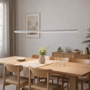 Dorica ideal lux lampadario moderno da tavolo bianco led 35w 3000k dimmerabile